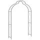 Garden Arch Black 150x34x240 cm Iron