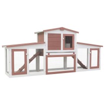 Large Rabbit Hutch Small Animal House Pet Cage with Roofs Wood