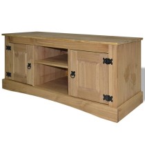 TV Cabinet Mexican Pine Corona Range White 120x40x52 cm