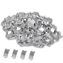 500 Dovetail Clips for NATO Razor Wire Galvanised Steel