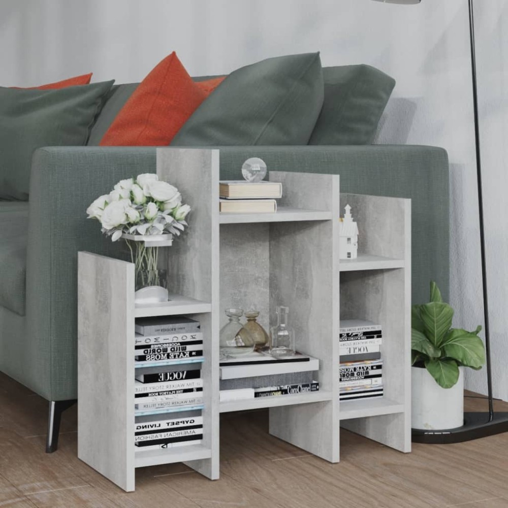 Side Cabinet Sonoma Oak and White 60x26x60 cm Engineered Wood