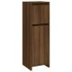 Bathroom Cabinet High Gloss Grey 30x30x95 cm Engineered Wood