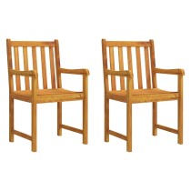 Garden Chairs 2 pcs Solid Acacia Wood