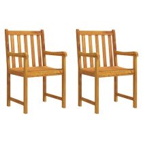 Garden Chairs 2 pcs Solid Acacia Wood