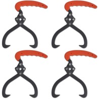 4 pcs Log Tongs with PVC...