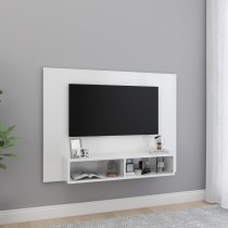 Wall TV Cabinet High Gloss Black 120x23.5x90 cm Engineered Wood