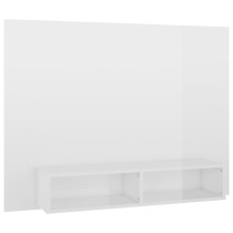 Wall TV Cabinet High Gloss Black 120x23.5x90 cm Engineered Wood