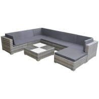 8 Piece Garden Lounge Set...