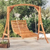 Swing Bed Solid Bent Wood...