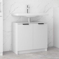 Bathroom Cabinet High Gloss White 64.5x33.5x59cm Engineered Wood