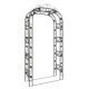 Garden Arch Black 116x45x240 cm Steel
