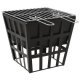 2-in-1 Feuerstelle und Grill 34x34x48 cm Stahl