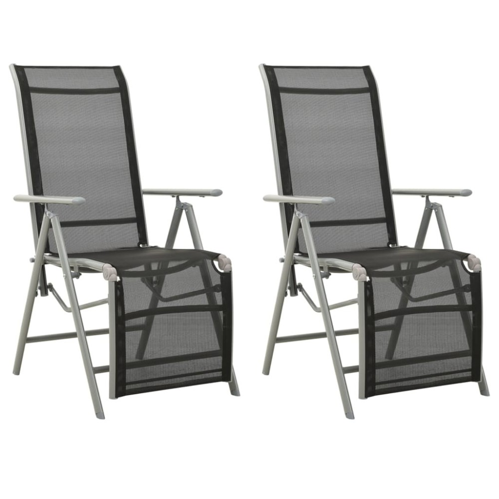 Reclining Garden Chairs Textilene and Aluminium