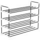 Shoe Rack with 7 Shelves Metal and Plastic Black
