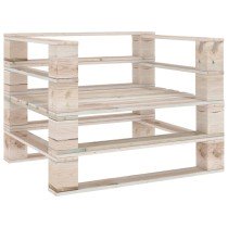 Garten-Mittelsofa aus Paletten Kiefernholz Imprägniert