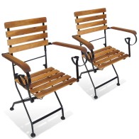 Folding Garden Chairs 4 pcs...