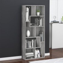 Book Cabinet Smoked Oak 67x24x161 cm Engineered Wood