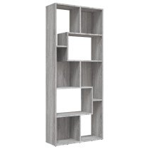Book Cabinet Smoked Oak 67x24x161 cm Engineered Wood