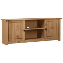 TV Cabinet White 120x40x50 cm Solid Pine Wood Panama Range