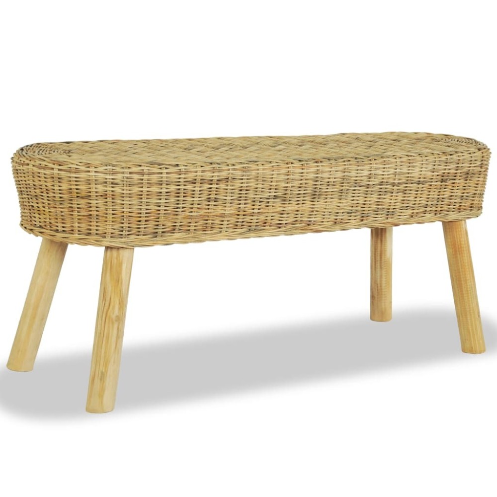 Hall Bench 160x35x45 cm Natural Rattan