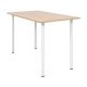 Dining Table 120x60x73 cm Oak and White