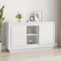 Sideboard High Gloss White 102x35x60 cm Engineered Wood