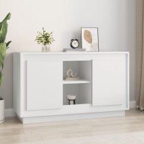 Sideboard High Gloss White 102x35x60 cm Engineered Wood