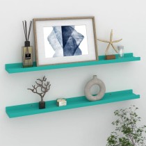 Wall Shelves 2 pcs Concrete Grey 40x9x3 cm