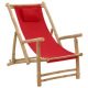 Deck Chair Bamboo and Canvas Navy Blue