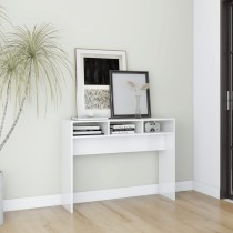 Console Table Smoked Oak 105x30x80 cm Engineered Wood