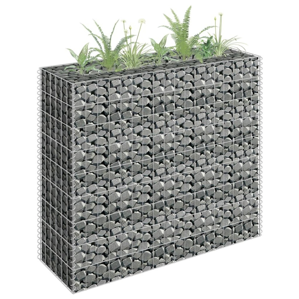 Gabion Raised Bed Galvanised Steel 450x30x10 cm