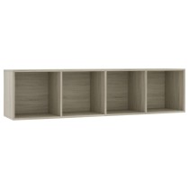 Book Cabinet/TV Cabinet Brown Oak 143x30x36cm Engineered Wood