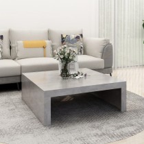 Coffee Table Smoked Oak 100x100x35 cm Engineered Wood