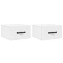 Wall-mounted Bedside Cabinet Concrete Grey 35x35x20 cm