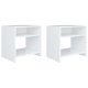 Bedside Cabinets 2pcs White and Sonoma Oak 40x30x40cm Engineered Wood