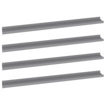 Wall Shelves 2 pcs Concrete Grey 40x9x3 cm