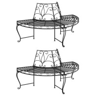 Half Round Tree Bench 2 pcs...