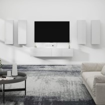 6 Piece TV Cabinet Set Grey Sonoma Engineered Wood