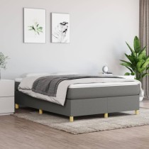 Box Spring Bed Frame Dark Grey 180x200 cm 6FT Super King Fabric