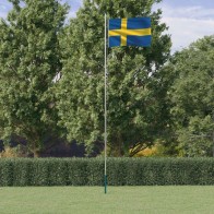Sweden Flag and Pole 6.23 m...