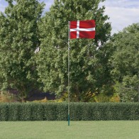Denmark Flag and Pole 5.55...