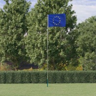 Europe Flag and Pole 5.55 m...