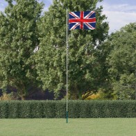 UK Flag and Pole 6.23 m...