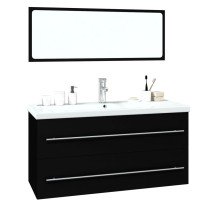 Bathroom Furniture Set White Engineered Wood
