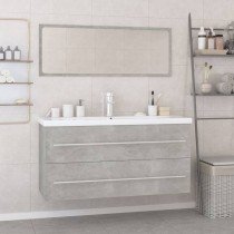 Bathroom Furniture Set White Engineered Wood