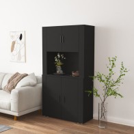 Highboard Black Engineered...