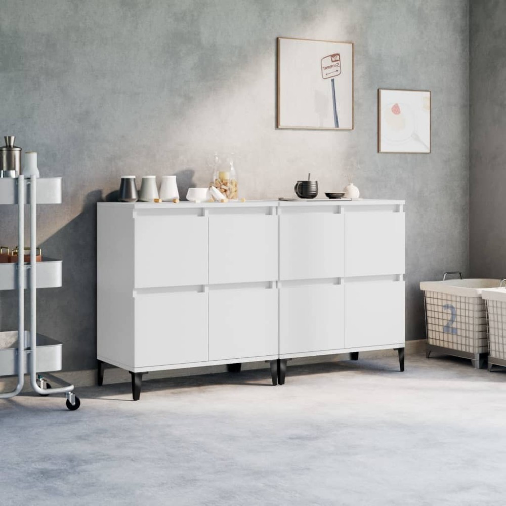 Sideboards 3 pcs Grey Sonoma 60x35x70 cm Engineered Wood