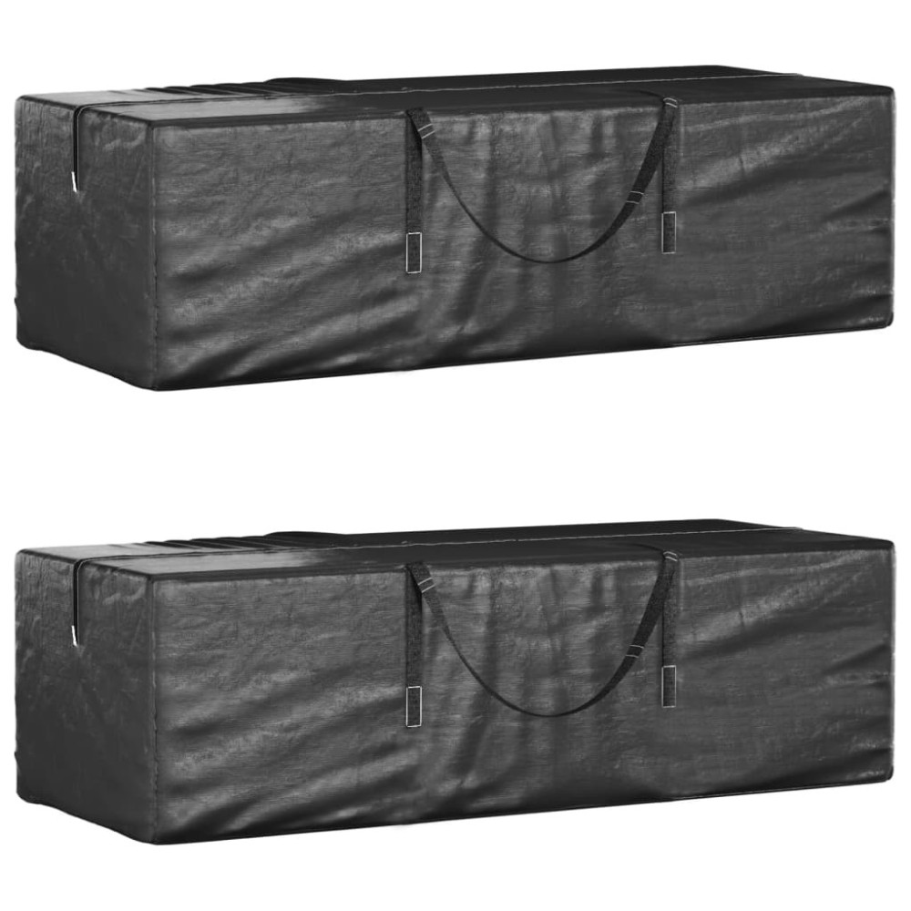 Christmas Tree Storage Bag Black 135x40x55 cm Polyethylene