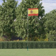 Spain Flag and Pole 5.55 m...