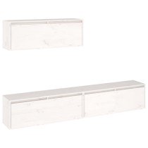 TV-Schränke 3 Stk. Honigbraun Massivholz Kiefer